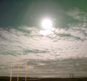 moon and clouds